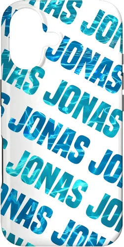 Vista 32 de Funda personalizada para iPhone 16 Jonas para teléfono, color azul y verde azulado