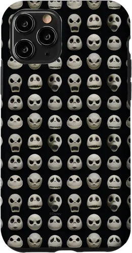 Vista 28 de Funda negra para iPhone 13 Pro Max Disney The Nightmare Before Christmas Jack Expressions