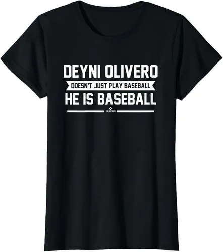 Vista 18 de Camiseta de equipo para fanáticos del béisbol He is Baseball Deyni Olivero Prospect