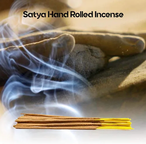 Vista 5 de Nag Champa - Paquetes de varillas de incienso enrolladas a mano y no tóxicas, perfectas para meditación y yoga, paquete de regalo de fragancia