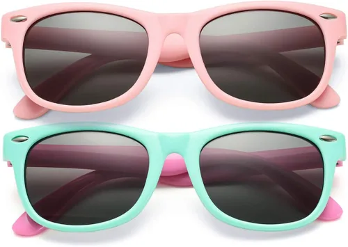 Vista 46 de Lentes de sol polarizados de goma elastómero termoplástico (TPEE) flexible, para niñas y niños de 3 a 9 años
