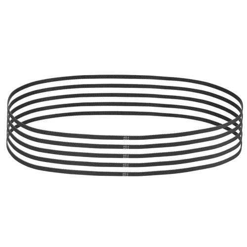 Vista 67 de MECCANIXITY 3.780 in GT-2 correa dentada, 5pcs 0.354 in ancho 0.079 in paso impresión 3D GT-2 correa dentada caucho de bucle cerrado, negro