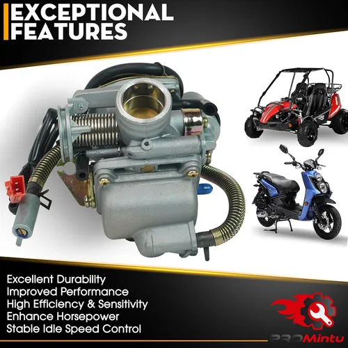 Vista 7 de Carburador Reemplaza para American YardSport Sportworks YS200 200 XLT UTV 14925 150cc Motor, 4 tiempos GY6 ATV, scooters, ciclomotores, motor Go