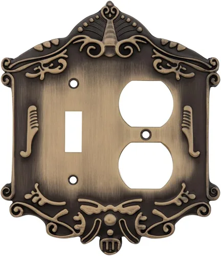 Vista 40 de Nostalgic Placa de cubierta de interruptor de luz victoriana de almacén
