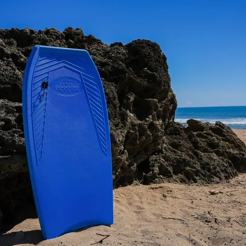 Vista 4 de ATUNAS Tablas de cuerpo, 33 a 43 pulgadas, bodyboard para playa con correa de muñeca, espuma sólida de PE/EVA impermeable de celda cerrada, surf