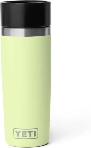 Vista 9 de YETI Rambler - Botella de viaje de 8 onzas, acero inoxidable, aislada al vacío con tapa a prueba de fugas, color negro