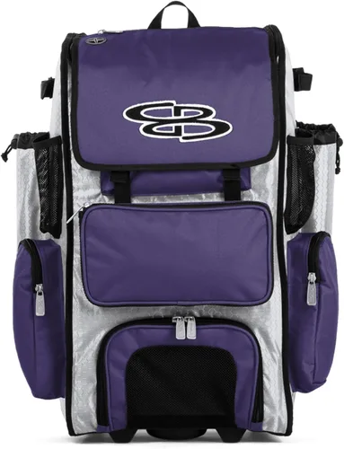 Vista 61 de Boombah Rolling Superpack - Bolsa para equipo de béisbol/sóftbol, varios colores, mango telescópico y capacidad para 4 murciélagos, versión