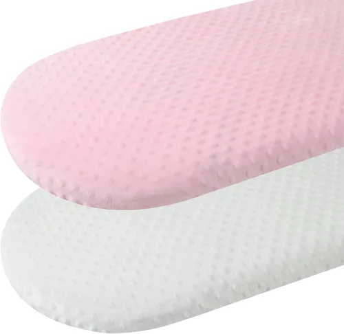 Vista 16 de Dot - Juego de sábanas para moisés, paquete de 2 sábanas elásticas ajustables para cuna, ultra suaves, ajuste universal, almohadilla rectangular