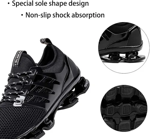 Vista 3 de SKDOIUL - Tenis deportivos para hombre, transpirables, de malla, modernos, para correr en senderos