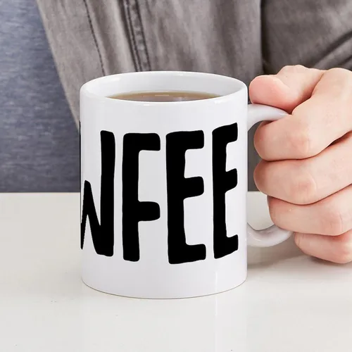 Vista 6 de CafePress Cawfee - Taza de café de cerámica (11.0 fl oz)