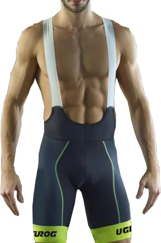 Vista 38 de UGLY FROG Designs - Pantalones cortos de ciclismo con pantalones cortos con peto, pantalones cortos de ciclismo Pro/BIP, acolchado 3D Coolmax