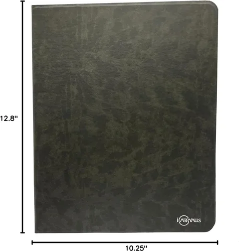 Vista 8 de Carpeta organizadora de cartera con carpetas de archivos de color, padfolio de negocios y entrevistas con carpeta de 3 anillas, portapapeles