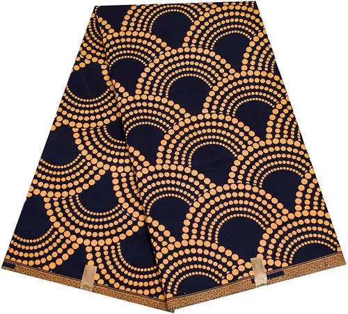 Vista 19 de BintaRealWax Tela Africana Ankara de Poliéster con Impresiones de Cera 6 Yardas de Tela Africana Tradicional para Vestido de Fiesta PL536