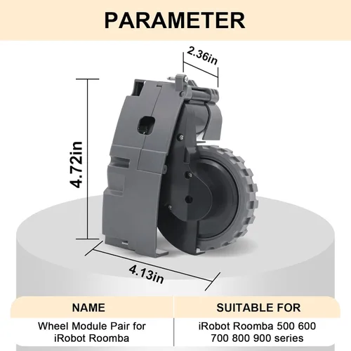 Vista 2 de Módulo de rueda de accionamiento derecho compatible con iRobot Roomba 500 600 700 800 900 Series Accesorios de piezas de repuesto para aspiradoras