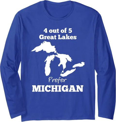 Vista 4 de 4 fuera de 5 grandes lagos prefieren Michigan cerveza camisa, Negro