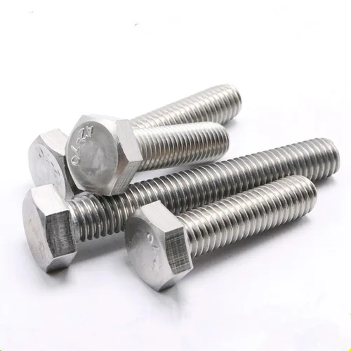 Vista 5 de 10 tornillos hexagonales M6 M6-0.039 x 1.575 in UNC Tornillos de cabeza hexagonal A2-70 (304) de acero inoxidable totalmente roscados, totalmente