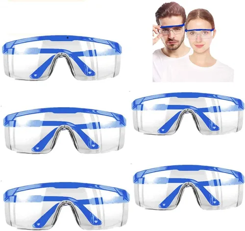 Vista 14 de Paquete de 3 gafas de seguridad, antivaho para los ojos, resistentes a los arañazos 3 piezas Negro