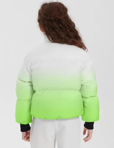 Vista 2 de Orolay Chaqueta acolchada corta para niños, resistente al viento, ligera, plegable, acolchada para invierno