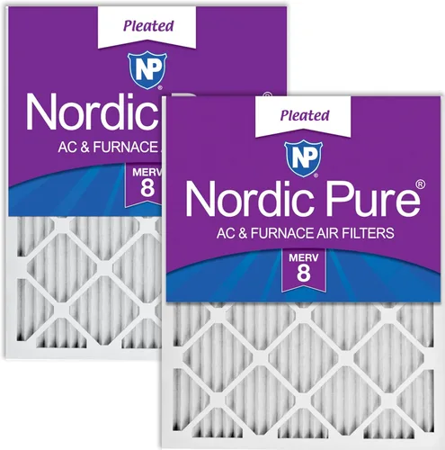 Vista 62 de Nordic Pure 20x20x1 (Tamaño real: 19 1/2 x 19 1/2 x 3/4) Filtros de aire para caldera/aire acondicionado Poly Green MERV 6 – Reduce el polvo