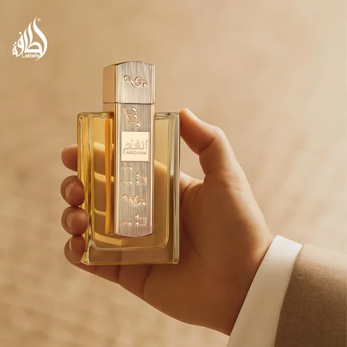 Vista 6 de Lattafa Angham - Perfume de cítricos, lavanda, almizcle, ámbar y vainilla - Eau de Parfum de larga duración para unisex, 3.40 onzas / 100 ml