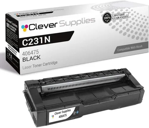 Vista 160 de CS - Cartucho de tóner compatible para Ricoh C220 406046 Color negro láser Aficio SP C220 Aficio SP C220A Aficio SP C220DN Aficio SP C220N Aficio SP
