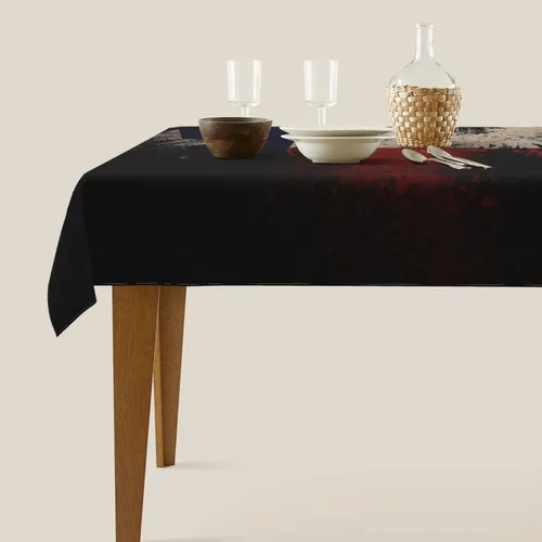 Vista 7 de Auda Mantel rectangular con símbolo de la bandera del estado de Texas, resistente a la decoloración, mantel para decoración de mesa de boda