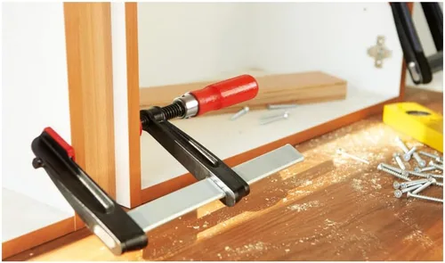 Vista 2 de Bessey TGRC25S10 Abrazadera de tornillo Tgrc 9.84in/3.94in de hierro fundido, negro/rojo/plata Negro/Rojo/Plateado