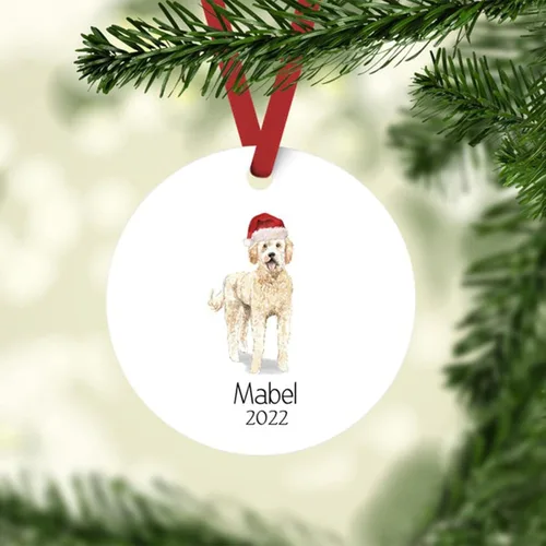 Vista 10 de Adornos de Navidad personalizados para perros, Adorno personalizado de perro boyero de Berna de Zmoicky, Adorno conmemorativo personalizado