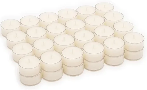 Vista 8 de Stonebriar Velas de té de 8 horas de tiempo de combustión, velas transparentes sin perfume de larga duración para decoración del hogar y ocasiones