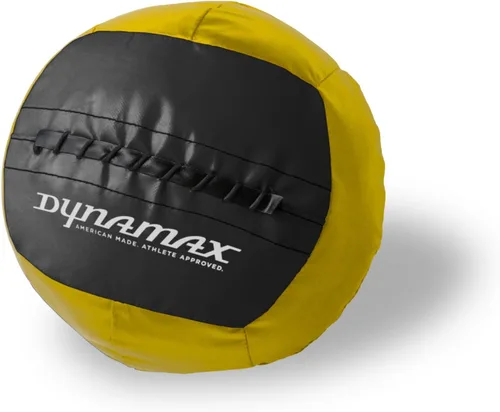 Vista 22 de Dynamax Mini Medicine Ball, 2–12 lb Soft Shell Wall Ball, 10-Inch Weighted Exercise Ball for Strength Training, Core Workouts, Conditioning &