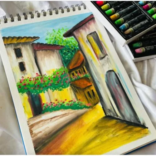 Vista 3 de BRUSTRO Artists - Juego de 48 pasteles al óleo (multicolor)