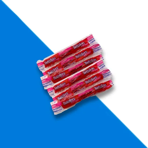 Vista 4 de Twizzlers Pull N Peel - Sabor a cereza – 75 piezas – Caramelo de cereza estilo regaliz rojo envuelto individualmente – Masticable y delicioso
