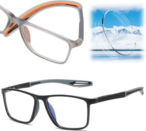 Vista 7 de Gafas de lectura, gafas presbípicas ultraligeras antiluz azul para hombre