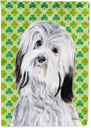 Vista 227 de Caroline's Treasures SS4442GF Affenpinscher Bandera de jardín con retrato de trébol del día de San Patricio para buzón, bandera decorativa