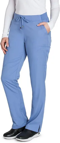 Vista 11 de BARCO Grey's Anatomy - Pantalón médico Mia para mujer, cintura elástica en la espalda, pantalones médicos de pierna baja para mujer Bahama