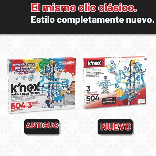 Vista 8 de K'NEX - Pista de Canicas con Motor, 504 Piezas, Construcción STEM, Set de Construcción para Niños, Edades 8+