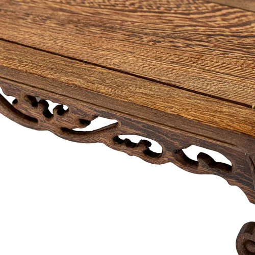 Vista 2 de Hermoso soporte para florero oriental de palisandro hecho a mano, 1 soporte