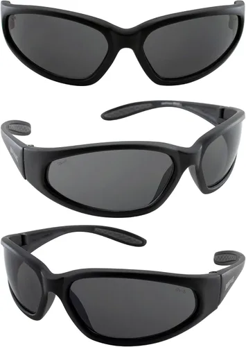 Vista 8 de Global Vision Hercules - Gafas de sol de seguridad, montura negra, lentes ahumadas