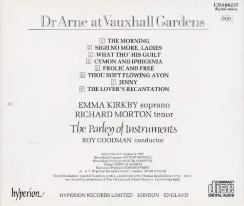 Vista 2 de Dr. Arne en Vauxhall Gardens