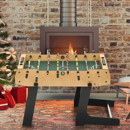 Vista 6 de GAOMON Mesa de futbolín plegable de 48 pulgadas, juego de mesa de fútbol para niños y adultos, fútbol de mesa de arcade para el hogar, sala