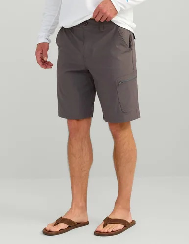 Vista 2 de HUK Pantalones cortos de pesca para hombre Next Level de 10.5 pulgadas, de secado rápido