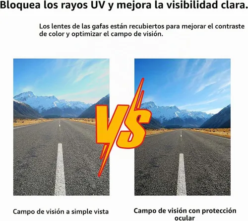 Vista 4 de Gafas de motocross para motocicleta, esquí, resistentes al viento, transparentes que se adaptan a la nieve del desierto de montaña vintage, un