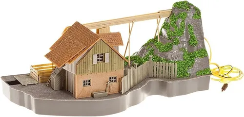 Vista 2 de Faller 130225 Molino con rueda hidráulica con bomba HO Scale Kit de construcción