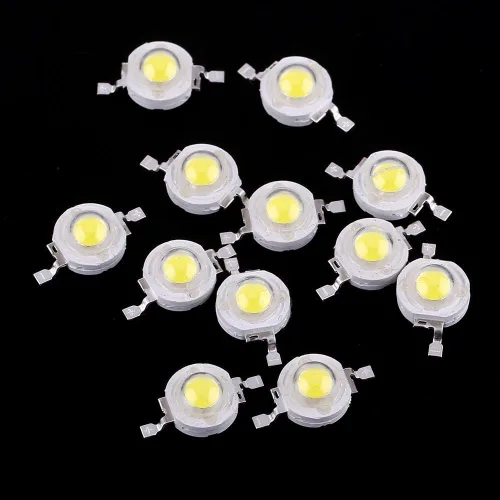 Vista 5 de Cuentas LED, 50 cuentas SMD de alta potencia con reflejos de 1 W, chips de diodo emisor de luz de imitación para accesorios de iluminación