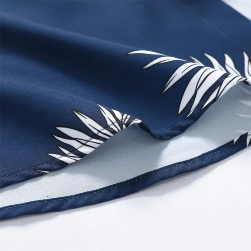 Vista 6 de SheLucki - Camisa hawaiana para hombre, unisex, estilo informal, manga corta, con botones y estampado de sombra de palmeras, para el verano