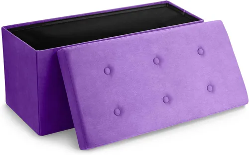 Vista 18 de Sorbus – Banco otomano plegable, De Almacenamiento Con Tapa – perfecto para juguetes y zapatos, Otomano, asiento, reposapiés, color contemporáneo
