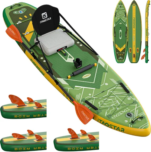 Vista 9 de iTAOSTAR Cyberpunk-Punk the Wave, 11'6x35, Paddle Board w/All Accessories Blanco
