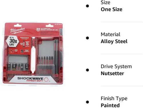 Vista 3 de Milwaukee Electric Tools 48-32-4016 Milwaukee Juego de brocas de impacto de 22 piezas para automóvil