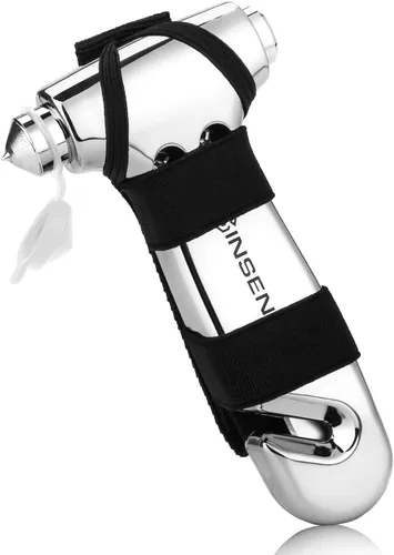 Vista 16 de SENSEN - Cortador de cinturón de seguridad para automóvil, herramienta de emergencia para romper vidrio, kit de escape de martillo de seguridad, 3