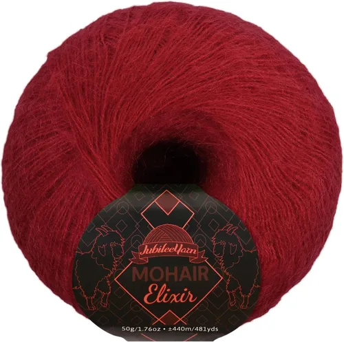 Vista 120 de JubileeYarn Mohair Elixir Yarn - 50g/Skein Baby Wool Blend - Cosmopolitan - 1 Skein